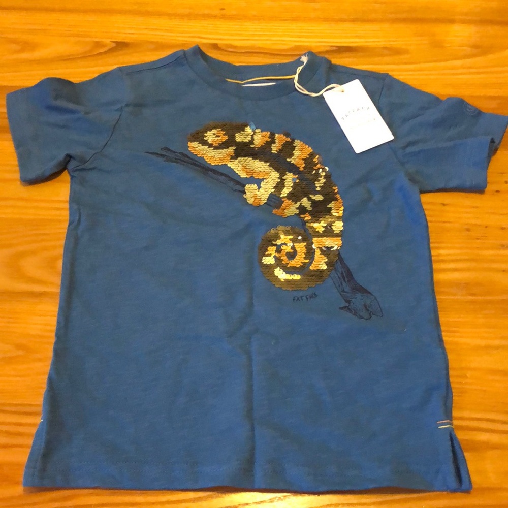 Boys blue color changing Chameleon T-shirt